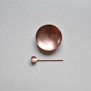 Mini Copper Salt Cellar + Spoon